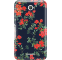 Etui na telefon Sony Xperia E4 Czerwone Kwiaty