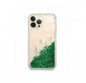 ETUI LIQUID SPARKLE NA TELEFON  APPLE IPHONE 12 PRO MAX ZIELONY