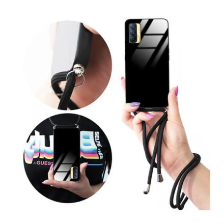 ETUI CROSS GLAM NA TELEFON REALME V15  BLACK