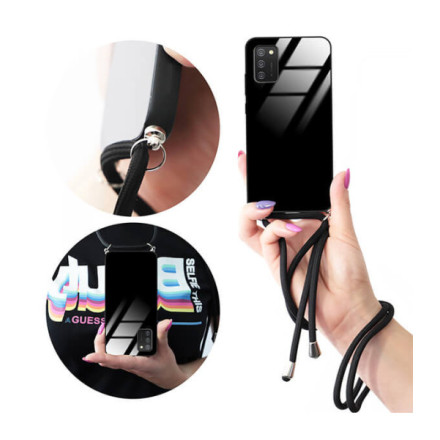 ETUI CROSS GLAM NA TELEFON SAMSUNG GALAXY A02S BLACK