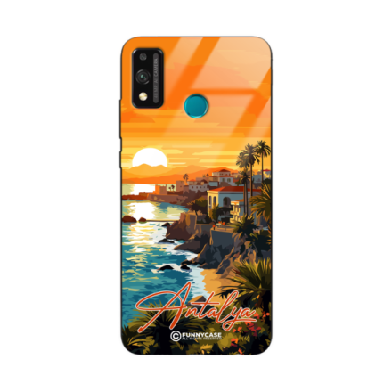 Etui Black Case Glass do HUAWEI HONOR 9X LITE SUMMER PARADISE ST_PAR101