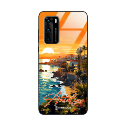 Etui Black Case Glass do HUAWEI P40 SUMMER PARADISE ST_PAR101