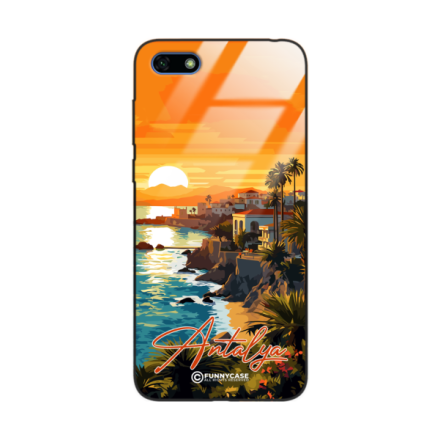 Etui Black Case Glass do HUAWEI Y5 2018 SUMMER PARADISE ST_PAR101