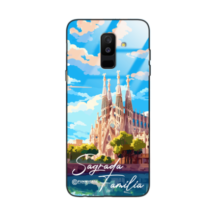 Etui Black Case Glass do SAMSUNG A6 PLUS 2018 SUMMER PARADISE ST_PAR100