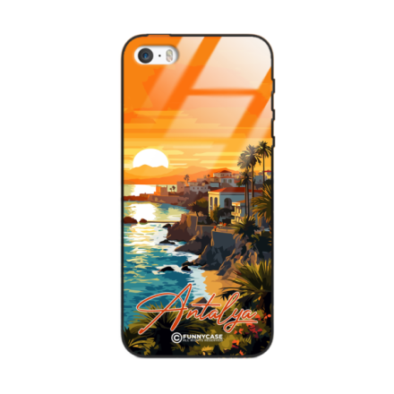 Etui Black Case Glass do IPHONE 5 SUMMER PARADISE ST_PAR101