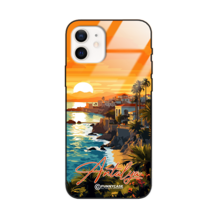 Etui Black Case Glass do IPHONE 12 SUMMER PARADISE ST_PAR101