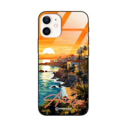 Etui Black Case Glass do IPHONE 12 MINI SUMMER PARADISE ST_PAR101