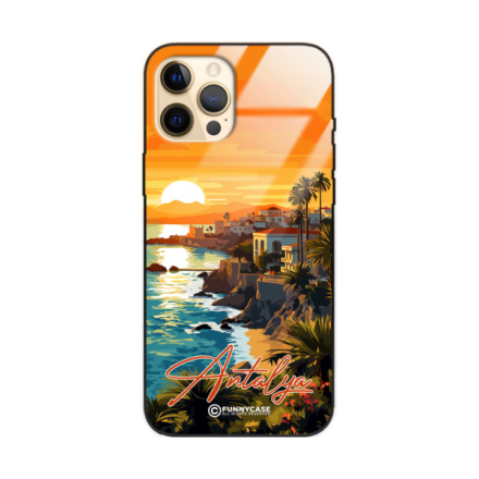 Etui Black Case Glass do IPHONE 12 PRO MAX SUMMER PARADISE ST_PAR101