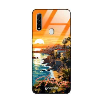 Etui Black Case Glass do OPPO A8 SUMMER PARADISE ST_PAR101