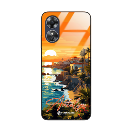 Etui Black Case Glass do OPPO A17 SUMMER PARADISE ST_PAR101