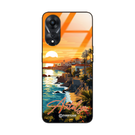 Etui Black Case Glass do OPPO A78 5G SUMMER PARADISE ST_PAR101