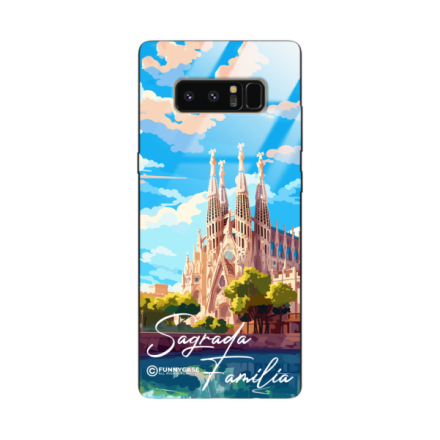 Etui Black Case Glass do SAMSUNG GALAXY NOTE 8 SUMMER PARADISE ST_PAR100