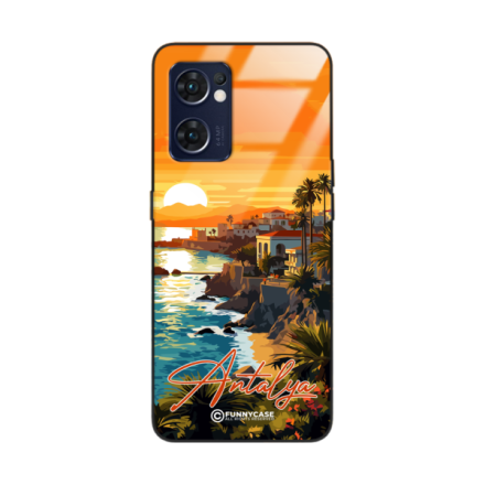 Etui Black Case Glass do OPPO RENO 7 5G SUMMER PARADISE ST_PAR101