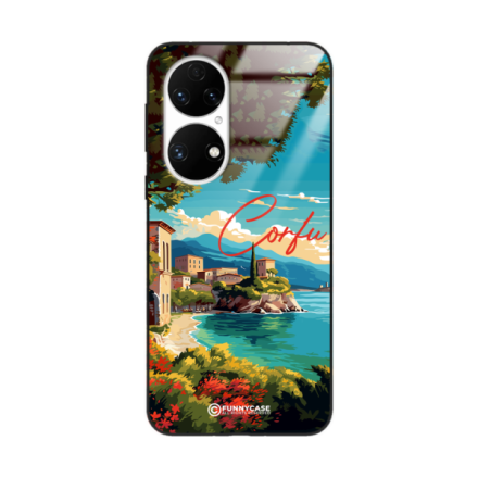 Etui Black Case Glass do HUAWEI P50 SUMMER PARADISE ST_PAR102