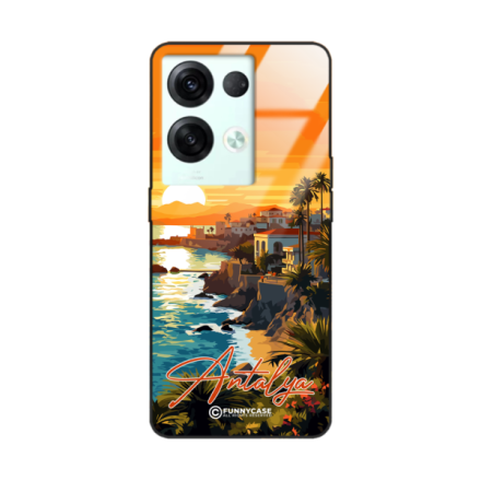 Etui Black Case Glass do OPPO RENO 8 SUMMER PARADISE ST_PAR101