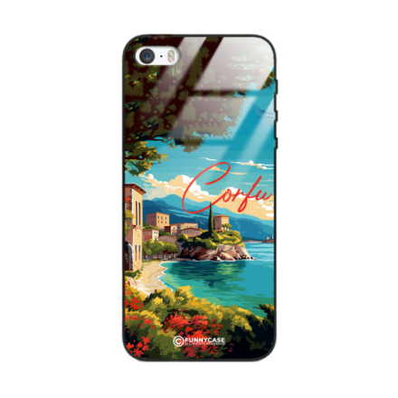 Etui Black Case Glass do IPHONE 5 SUMMER PARADISE ST_PAR102