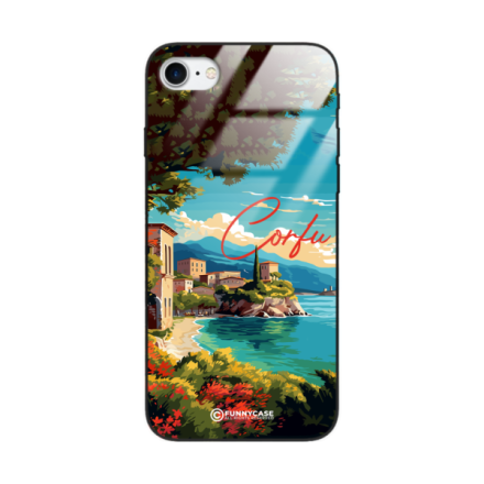 Etui Black Case Glass do IPHONE 7 SUMMER PARADISE ST_PAR102