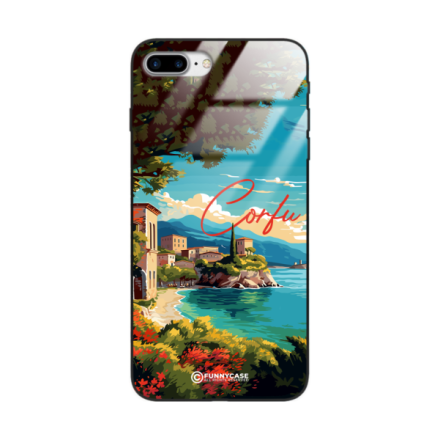 Etui Black Case Glass do IPHONE 7 PLUS SUMMER PARADISE ST_PAR102