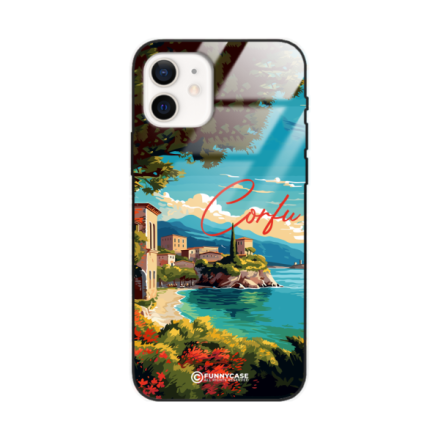 Etui Black Case Glass do IPHONE 12 SUMMER PARADISE ST_PAR102