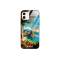 Etui Black Case Glass do IPHONE 12 SUMMER PARADISE ST_PAR102