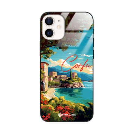 Etui Black Case Glass do IPHONE 12 MINI SUMMER PARADISE ST_PAR102