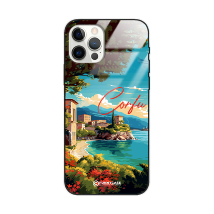 Etui Black Case Glass do IPHONE 12 PRO SUMMER PARADISE ST_PAR102