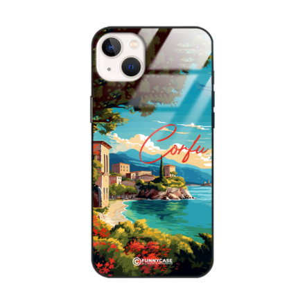 Etui Black Case Glass do IPHONE 14 PLUS SUMMER PARADISE ST_PAR102