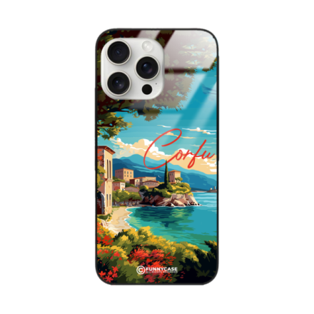 Etui Black Case Glass do IPHONE 15 PRO MAX SUMMER PARADISE ST_PAR102