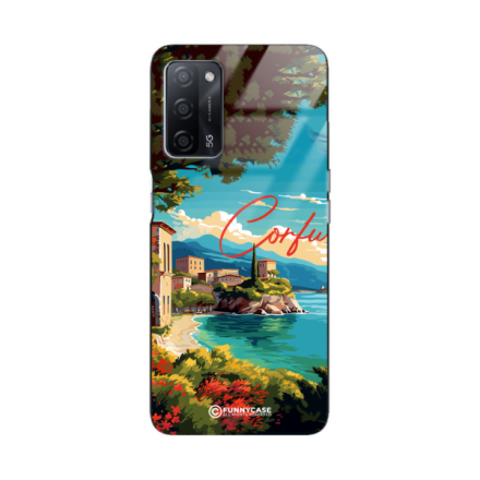 Etui Black Case Glass do OPPO A55 SUMMER PARADISE ST_PAR102