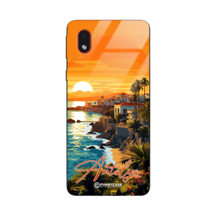 Etui Black Case Glass do SAMSUNG A01 CORE SUMMER PARADISE ST_PAR101