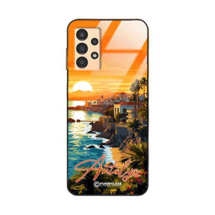 Etui Black Case Glass do SAMSUNG A13 4G SUMMER PARADISE ST_PAR101