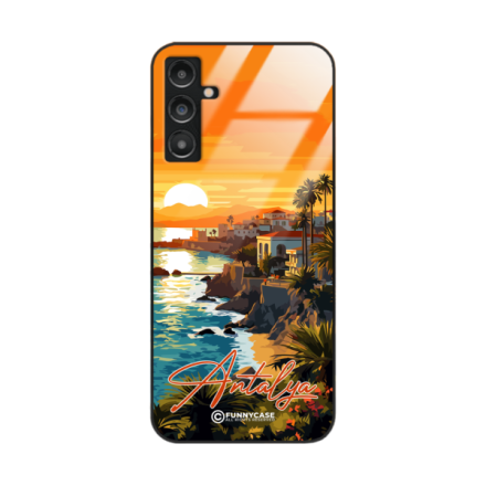 Etui Black Case Glass do SAMSUNG A14 5G SUMMER PARADISE ST_PAR101