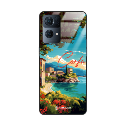 Etui Black Case Glass do OPPO RENO 7 PRO SUMMER PARADISE ST_PAR102