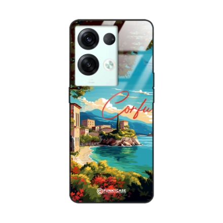 Etui Black Case Glass do OPPO RENO 8 SUMMER PARADISE ST_PAR102