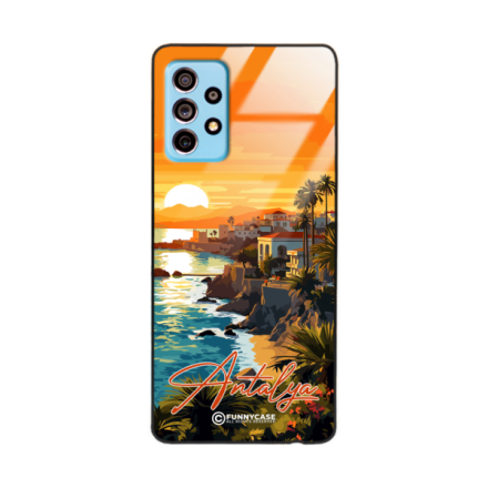 Etui Black Case Glass do SAMSUNG A73 5G SUMMER PARADISE ST_PAR101