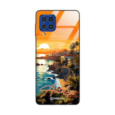 Etui Black Case Glass do SAMSUNG F62 SUMMER PARADISE ST_PAR101