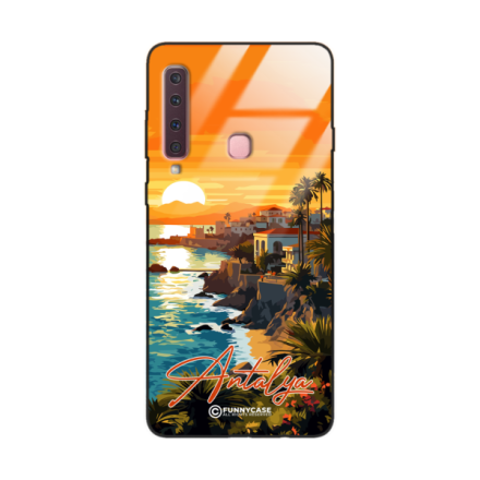 Etui Black Case Glass do SAMSUNG GALAXY A9 2018 SUMMER PARADISE ST_PAR101