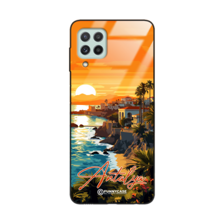 Etui Black Case Glass do SAMSUNG GALAXY A22 4G SUMMER PARADISE ST_PAR101