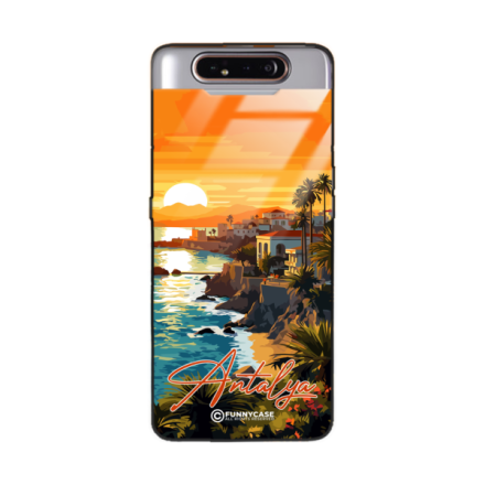 Etui Black Case Glass do SAMSUNG GALAXY A80 SUMMER PARADISE ST_PAR101