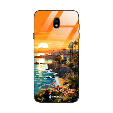 Etui Black Case Glass do SAMSUNG GALAXY J7 2017 EU SUMMER PARADISE ST_PAR101