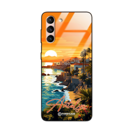 Etui Black Case Glass do SAMSUNG GALAXY S21 SUMMER PARADISE ST_PAR101