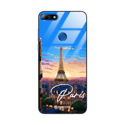 Etui Black Case Glass do HUAWEI Y7 PRIME 2018 SUMMER PARADISE ST_PAR104