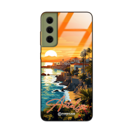 Etui Black Case Glass do SAMSUNG GALAXY S21 FE SUMMER PARADISE ST_PAR101