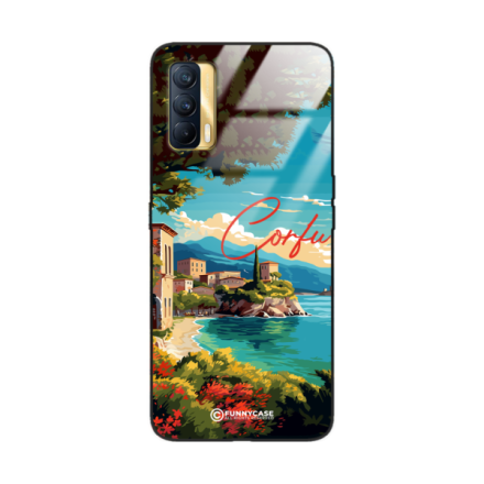 Etui Black Case Glass do REALME V15 SUMMER PARADISE ST_PAR102