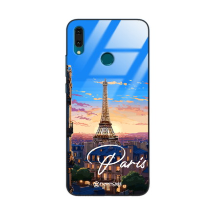 Etui Black Case Glass do HUAWEI Y9 2019 SUMMER PARADISE ST_PAR104