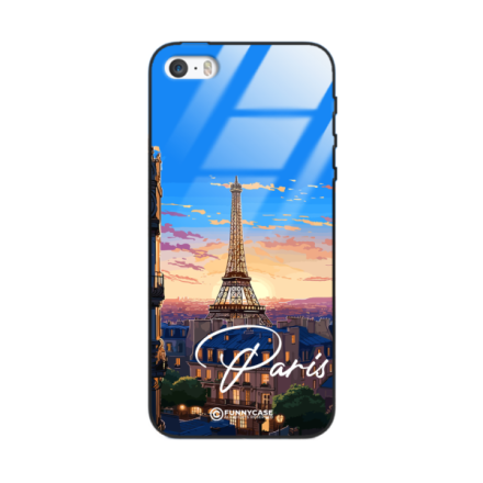 Etui Black Case Glass do IPHONE 5 SUMMER PARADISE ST_PAR104