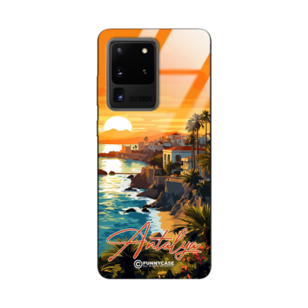 Etui Black Case Glass do SAMSUNG S20 ULTRA (S11 ULTRA) SUMMER PARADISE ST_PAR101