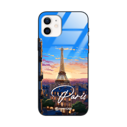 Etui Black Case Glass do IPHONE 12 SUMMER PARADISE ST_PAR104