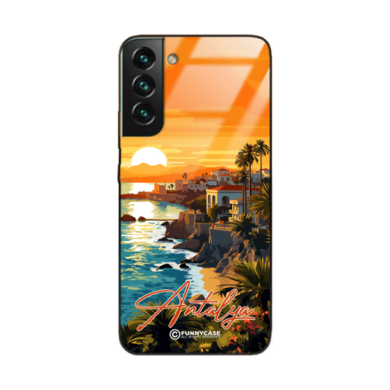 Etui Black Case Glass do SAMSUNG S22 PLUS SUMMER PARADISE ST_PAR101