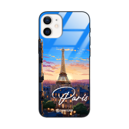 Etui Black Case Glass do IPHONE 12 MINI SUMMER PARADISE ST_PAR104